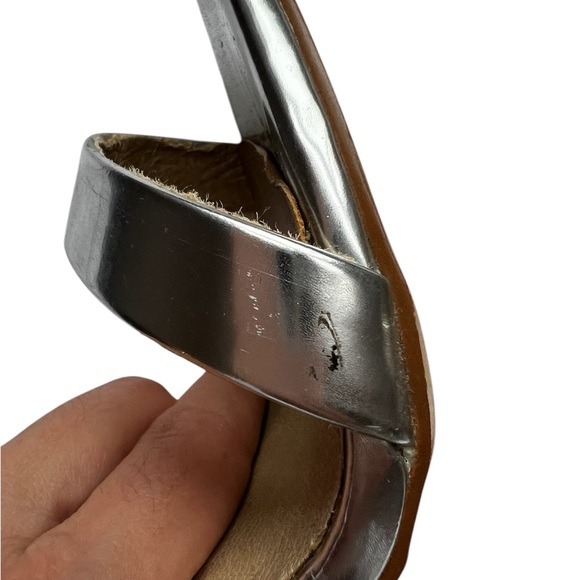 Silver Stiletto High Heels Size 9 - Picture 8 of 9